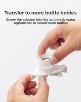 Rechargeur d'eau automatique pour aquarium, petit contrôleur de niveau d'eau intelligent sans alimentation, seau à goutte moderne en plastique carré