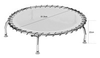 Trampolín Subacuático con Diseño de Patas de Araña, Cuerdas Elásticas Naturales y Superficie Brillante para Ejercicios en Piscinas