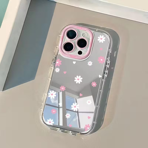 Fundas Protectoras para Teléfono Móvil con Espejo Personalizado, Lindas, de TPU, para iPhone 13, 12, 15, 14, 17, <span class=keywords><strong>16</strong></span> - Product Image 1