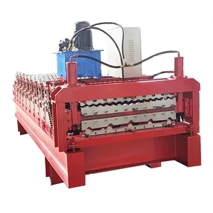 Double Layer Corrugated Wave Trapezoidal Roof Panel Roll Forming Machine Tile Press Machine Metal Roof Sheet Making Machine