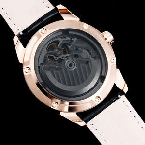 Reloj Mecánico Diamond Lucky Totem con Cristal de Zafiro, Elegante Combinación de Colores Negro y Dorado, Lujoso Reloj de Pulsera Mecánico - Product Image 6