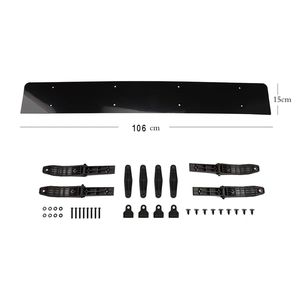 Cánh Hình Chất Lượng Cao Mái Spoiler Không Khí Deflector Phổ Giảm Tiếng Ồn Bảng Điều Chỉnh Màu Đen PC Chất Liệu Phía Trước Phong Cách Bodykit - Product Image 4