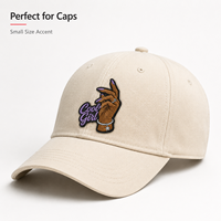 Écussons brodés personnalisés « Cool Girl » avec geste de main, badges thermocollants pour casquettes, sacs, vêtements et articles cadeaux