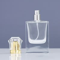 Frascos de perfume de vidrio personalizados producidos por lotes, disponibles en capacidades de 50 ml