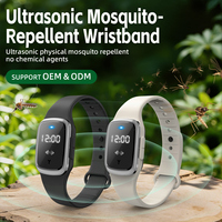 Bracelet anti-moustiques ultrasonique à autonomie ultra-longue, recharge rapide USB-C, protection portable contre les insectes pour une utilisation toute la journée