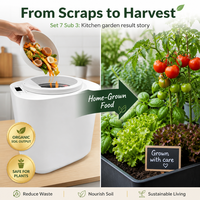 Compostador Eléctrico de Desechos de Alimentos de 4L, para Cocina, con Cámara de Trituración de Acero Inoxidable, Potente Motor Multigrind, Inodoro, para Uso en Interiores