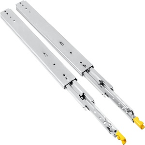 500lbs 227kg tải nặng Kính thiên văn trượt đường sắt với ổ khóa thêm dài đầy đủ mở rộng ngăn kéo trượt - Product Image 2