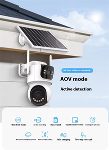<span class=keywords><strong>Red</strong></span> DE <span class=keywords><strong>SEGURIDAD</strong></span> Cctv de baja potencia Wifi inalámbrico/tarjeta Sim 4G al aire libre impermeable Wifi lente Dual Icsee Aov energía Solar Ptz Cámara - Product Image 2