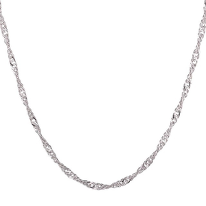 ステンレス鋼女性用メーター,中国ファインジュエリーPvdゴールドウォーターウェーブシンガポールネックレスメーター水波チェーンロール - Product Image 4