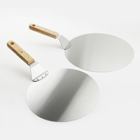 Offre Spéciale : Spatule à Pizza en Acier Inoxydable avec Manche en Bois – Fabricant de Spatules et Couteaux à Pizza