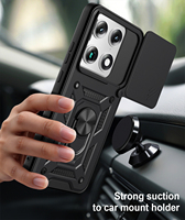 Étui de téléphone antichoc avec support d'anneau pour Motorola Moto Signature 5G G87 G47, coque arrière en TPU+PC, protection de l'appareil photo, multicolores