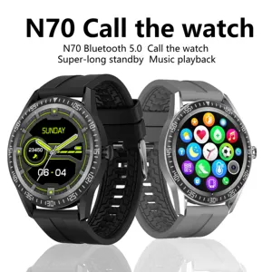 שיחת טלפון חכם שעון גברים 5.0 שיחת פונקצית עגול Smartwatch קצב לב בריאות Smartwatch מוסיקה נגן ספורט חכם שעונים