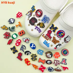 HYB Kuaji 2D Regular Stylish And Elegant Button Various Styles Cute Shoes Charms