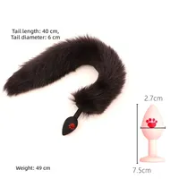 SM Sensual Cat-claw Diamond-shaped Silicone Anal Plug Rear-end Training Wear Masturbator Role-playing Tail Adult Sex Toy Bulk