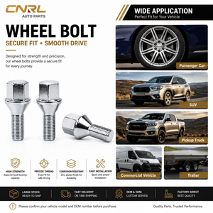 Fixations automobiles, boulon de roue chromé en acier M12x1.5 OE 7703003007 pour moyeu de roue Renault, <span class=keywords><strong>Dacia</strong></span>, Nissan - Product Image 2