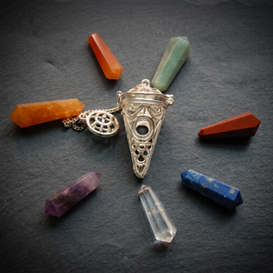 Péndulo de Cristal Tallado con Forma de Jaula de Chakra Reiki, Feng Shui, para Decoración del Hogar - Product Image 2