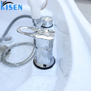 Table de massage thaïlandaise KISEN, lit de beauté, lit de lavage de cheveux pour salon, équipement de spa japonais pour la tête, bassin de shampoing avec plomberie pour thérapie aquatique - Product Image 5