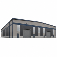 Entrepôt moderne en structure métallique pour usine de fabrication et distribution