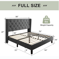 Ensemble de meubles de chambre à coucher modernes de luxe capitonnés, très demandés, pour lits doubles, king et queen
