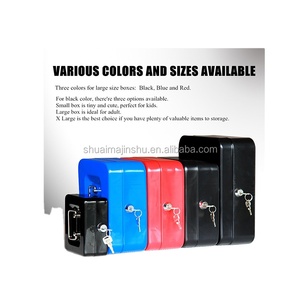 Bán Hot Đẹp Nhỏ Kim Loại Cash <span class=keywords><strong>Box</strong></span> Với Khóa - Product Image 6