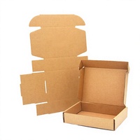 Boîte d'expédition en carton ondulé recyclable en kraft, à fermeture par enroulement, pour bougies, portefeuilles et cadres photo