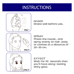 <span class=keywords><strong>Spray</strong></span> scintillant illuminateur pour clavicules et cheveux, vêtements de fête d'Halloween et de boîte de nuit, <span class=keywords><strong>spray</strong></span> illuminateur filmant - Product Image 5