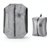 Sac de compression de voyage OEM réutilisable en nylon et polyester avec fermeture éclair, étanche IPX8, pour rangement de bagages et optimisation de l'espace dans le placard, anti-fuite