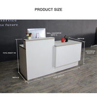 Kainice Comptoir de caisse personnalisé pour magasin de détail Bureau de salon à motif de marbre Comptoirs de caisse de réception pour magasin