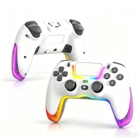Manette de jeu sans fil BT RGB P07, contrôleur à vibration turbo pour PS4 Switch PC IOS Android