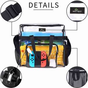 Sac fourre-tout transparent en PVC imperméable pour le sport et la gym, personnalisé et pas cher, avec logo imprimé, idéal pour le shopping - Product Image 6