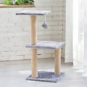 Árbol para Gatos de Tres Niveles con Rascador de Uñas Universal para las Cuatro Estaciones, Hecho de Cartón - Product Image 2