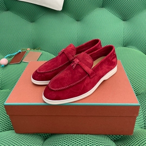Zapatos de Diseño Neutral - <span class=keywords><strong>Mocasines</strong></span> Hechos de Cuero Genuino y Gamuza - Zapatos de Cuero Genuino de Alta Calidad - Product Image 3