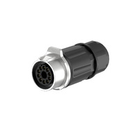 Connecteur Industriel Étanche pour Câble d'Alimentation Aéronautique, Prise Mâle/Femelle à Bride LP28, Câblage à Vis 10A 250V, Cuivre, Indice de Protection IP68