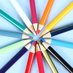 Lot de crayons multicolores à base d'huile pour enfants, lot de 24 pièces/boîte, papeterie <span class=keywords><strong>en</strong></span> gros - Product Image 2