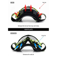Lunettes de moto design, verres polarisés miroir, lunettes de motocross, protection UV400, lunettes de sécurité pour sports moto, logo personnalisé