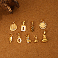 Pendentifs mignons en acier inoxydable plaqué or 18 carats, étanches, avec breloques en zircon en forme de poisson marin, faits à la main, pour femmes
