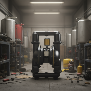 Pompe à double diaphragme à commande pneumatique 158 GPM, corps en alliage d'aluminium de 2 pouces pour le transfert d'huile usagée et de diesel - Product Image 2