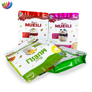 Pochette <span class=keywords><strong>d</strong></span>'emballage de fruits séchés, 50 pièces, bloc à fermeture éclair personnalisé, fruits noix <span class=keywords><strong>d</strong></span>'<span class=keywords><strong>avoine</strong></span>, petit <span class=keywords><strong>d</strong></span>éjeuner, qualité alimentaire saine, 500g - Product Image 4