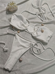 2023 personnalisé <span class=keywords><strong>plage</strong></span> Super Mini extrême <span class=keywords><strong>Micro</strong></span> maillot de bain deux pièces chaîne oeillet <span class=keywords><strong>Bikini</strong></span> et vêtements de <span class=keywords><strong>plage</strong></span> - Product Image 5