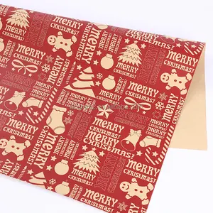 Kerst Cadeaupapier Kleurendruk Vel Papier Boeket 17G Inpakpapier