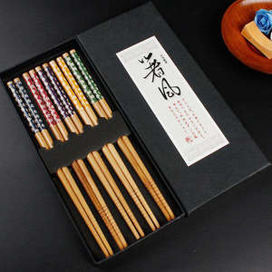 <span class=keywords><strong>Palillos</strong></span> de Bambú Reutilizables Ecológicos con Logotipo Personalizado para Restaurantes, Regalos Empresariales, Diseño Japonés Bonito, Productos para el Hogar, Comida - Product Image 4