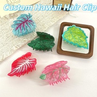 Pince à cheveux en acétate UME personnalisée, nouveau style tropical hawaïen, accessoire pour chignons de filles