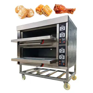 Dek Komersial Horno Para Pan Industri Listrik Mesin Roti Roti Oven Harga Peralatan Panggang untuk Dijual