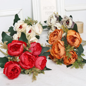 Flores Artificiales de Peonía Austin, Decoración de Seda para Bodas, Arreglos para el Hogar, Decoraciones Románticas y Artísticas - Product Image 1