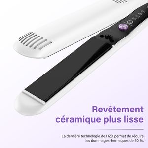 Lisseur de cheveux électrique multifonction à revêtement céramique, température réglable par LED, technologie ionique, protection contre la surchauffe, usage domestique - Product Image 2