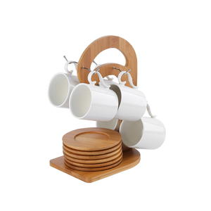 Bianco Semplicità Ceramica Tazza di <span class=keywords><strong>Caffè</strong></span> Piattino Set 100/180ml Tazza di Tè del Pomeriggio con il Supporto di Tazza Casa Semplicità Tazza set di Bicchieri - Product Image 1