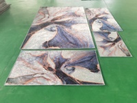 3D Gold Diamond Velvet Carpet Polyester Printed Rugs Carpet Wholesale