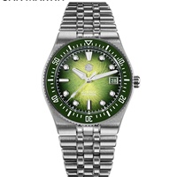 San Martin – montre de plongée sportive pour hommes, Miyota 9015, cadran en émail en acier inoxydable, luxe, automatique, mécanique, étanche à 200m, SN0148-GB