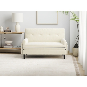Ngà hiện đại 2 CHỖ NGỒI vải + kim loại sofa ngủ với chức năng ngả - Product Image 5