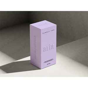 Empaque de Cartón Blanco Reciclable y Ecológico de Alta Gama para Suero Cosmético, con Laminado Mate y Personalizable - Product Image 1